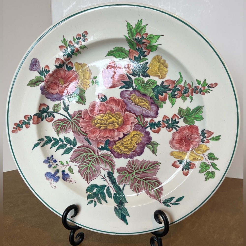 Large Wedgwood Hollyhock Plate/Small Platter Made in England